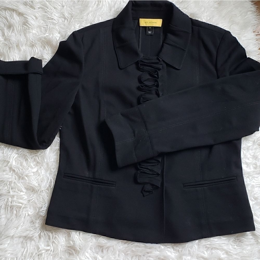 St. John Ruffled Blazer M